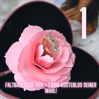 FOLDABLE ROSEBOX + 1 RING DEINER WAHL